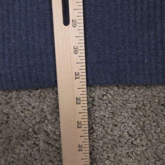 Vintage Eddie Bauer Sweater Mens XL Blue Short Sleeve Ringer Tee Knit Henley NEW - Picture 6 of 8